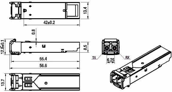 Трансивер  SNR-SFP+C33-10