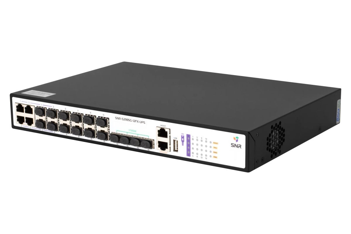 Коммутатор  SNR-S2995G-12FX-UPS