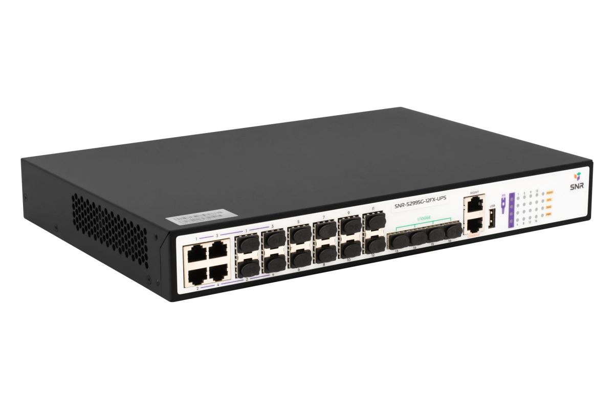 Коммутатор  SNR-S2995G-12FX-UPS