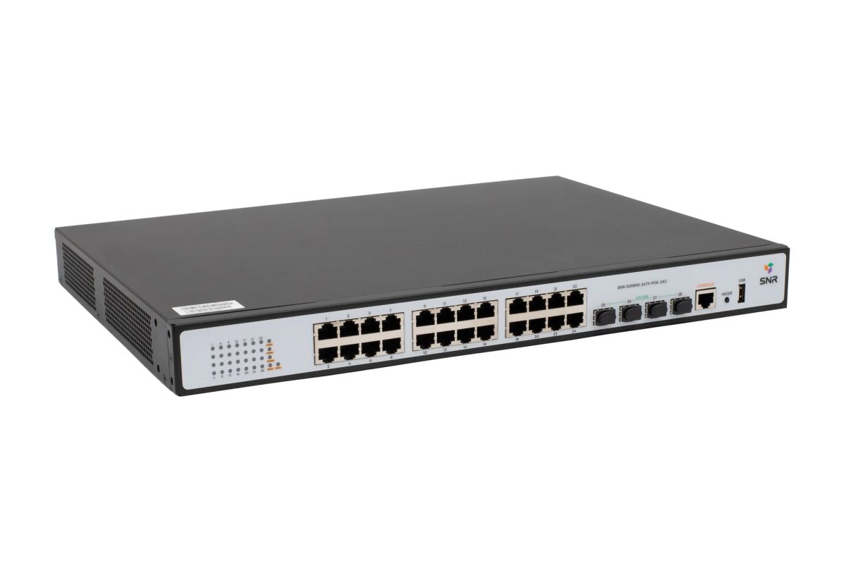 Коммутатор  SNR-S2989G-24TX-POE-2AC
