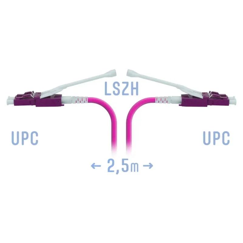 Патч-корд оптический  SNR-PC-LC/UPC-MM4-DPX-HD-2.5m(2,0)