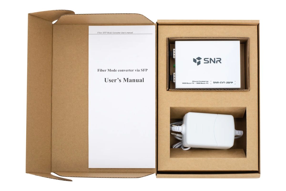 Медиаконвертер  SNR-CVT-2SFP