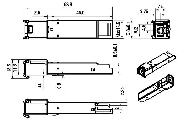 Трансивер  SNR-SFP2.5-W53-40