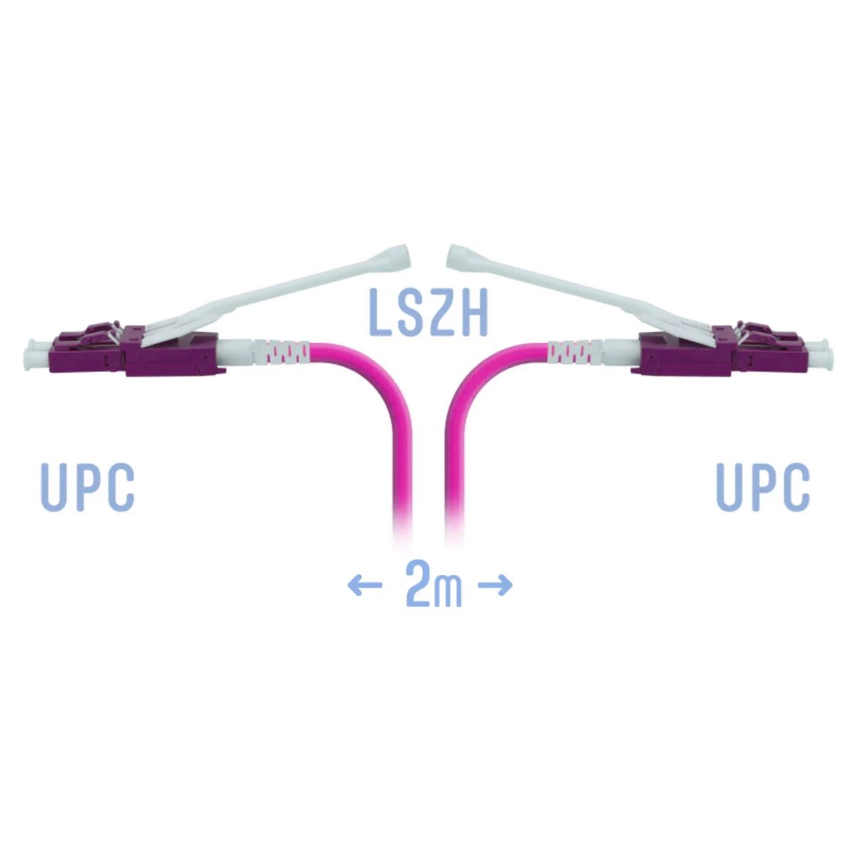 Патч-корд оптический  SNR-PC-LC/UPC-MM4-DPX-HD-2m (2,0)