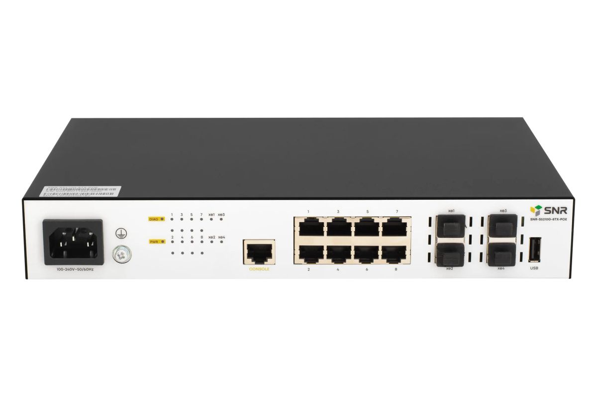 Коммутатор  SNR-S5210G-8TX-POE