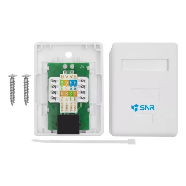 Розетка телекоммуникационная  SNR-C5E-WO1