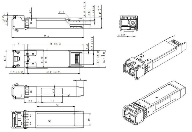 Модуль оптический  SNR-SFP+D34-40