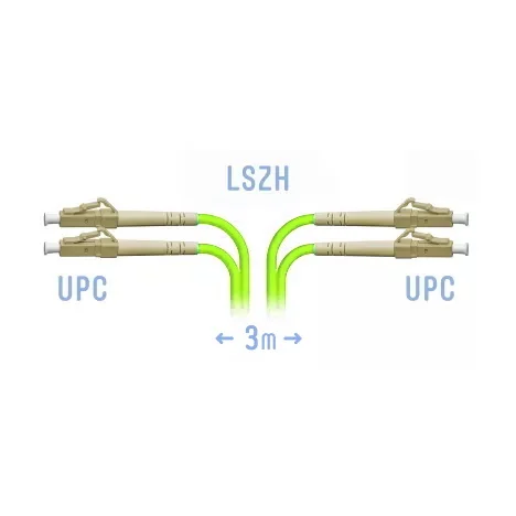 Патч-корд оптический  SNR-PC-LC/UPC-MM5-DPX-3m (2,0)