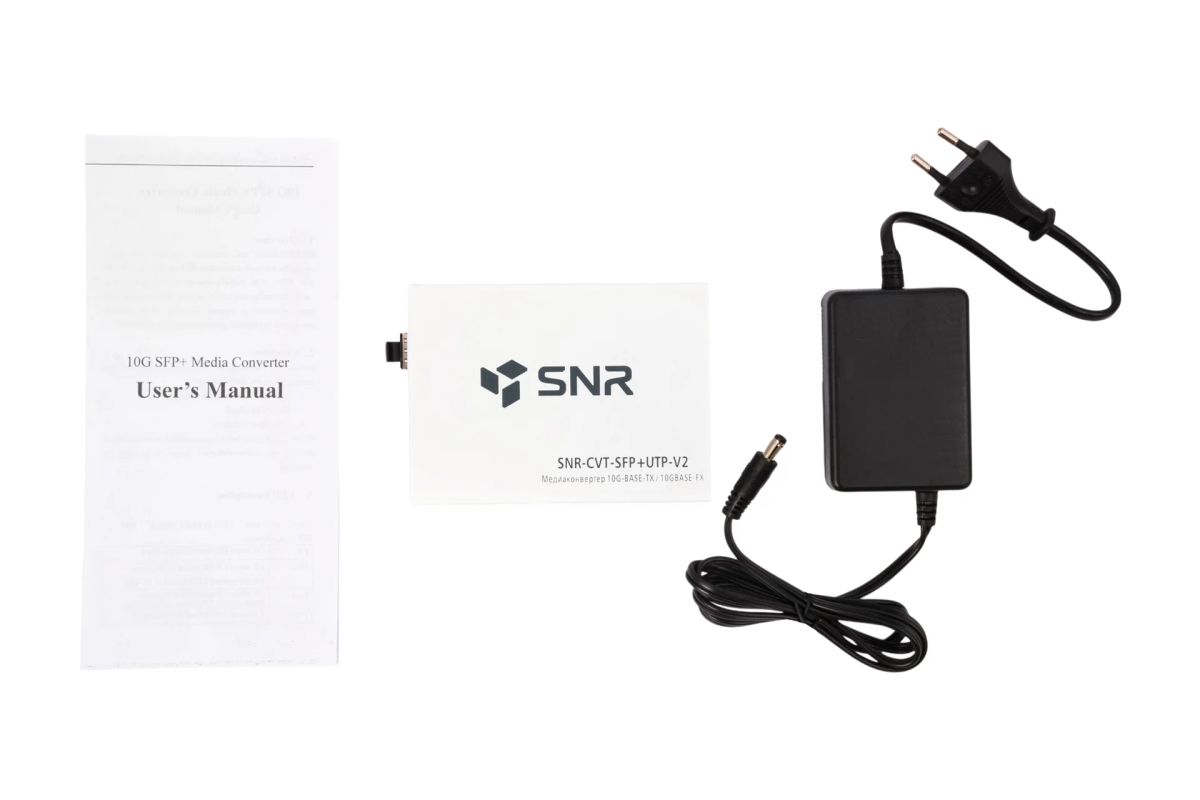 Медиаконвертер  SNR-CVT-SFP+UTP-V2