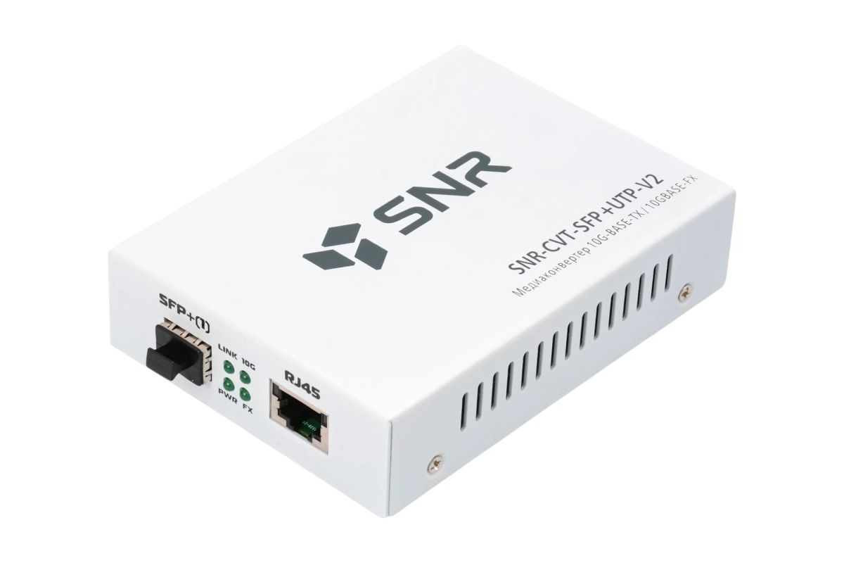 Медиаконвертер  SNR-CVT-SFP+UTP-V2