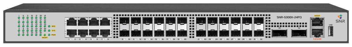 Коммутатор  SNR-S300X-24FQ-2AC