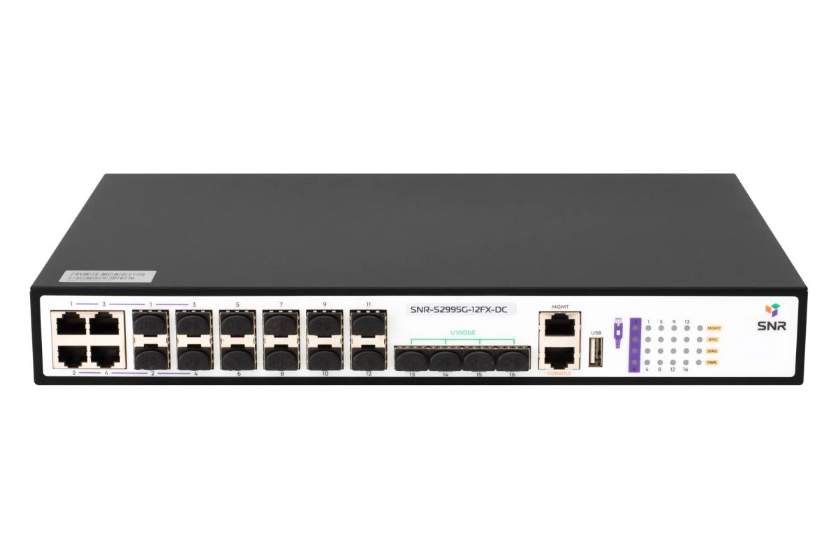Коммутатор  SNR-S2995G-12FX-DC