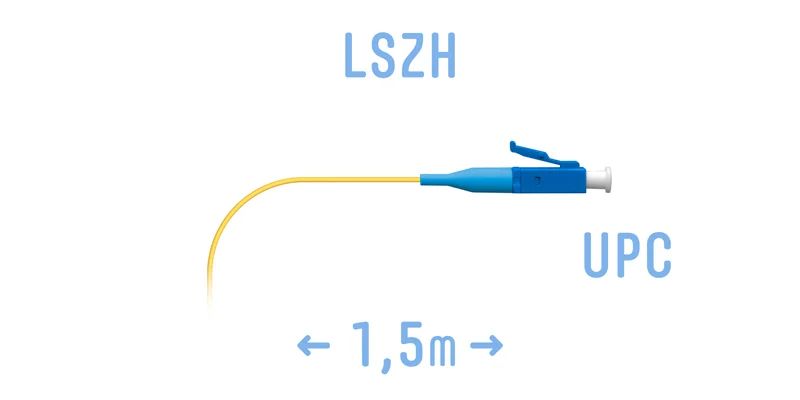 Пигтейл  pigtail LC/UPC SM 1,5 m