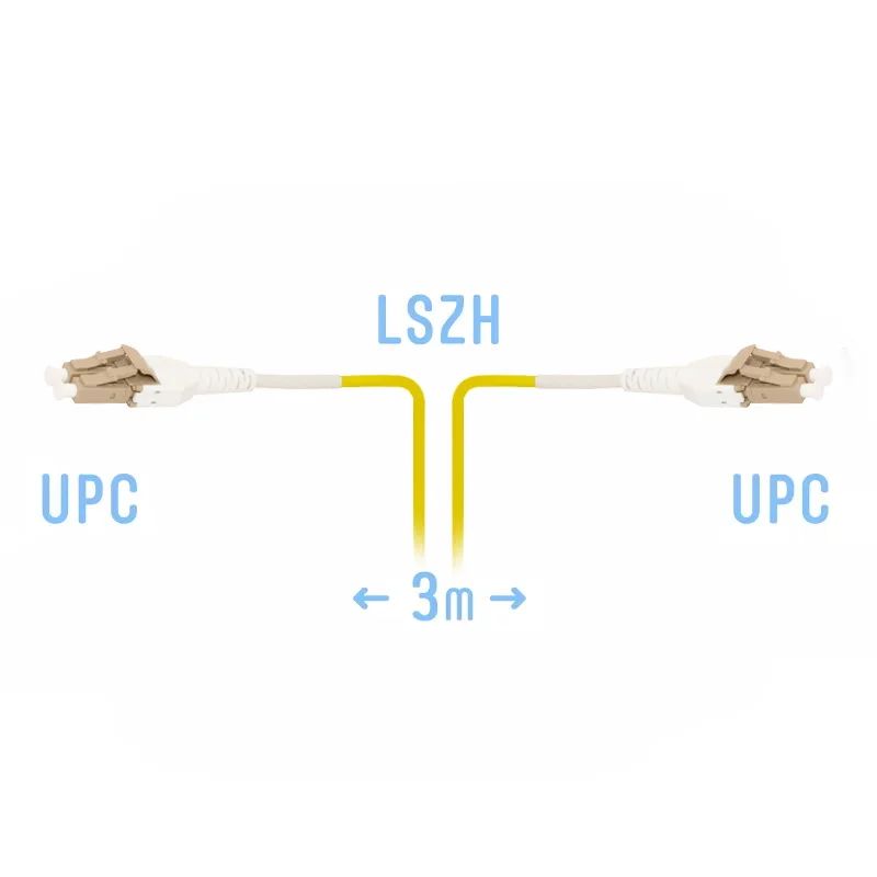 Патч-корд оптический  SNR-PC-LC/UPC-DPX-A-Uniboot-3m