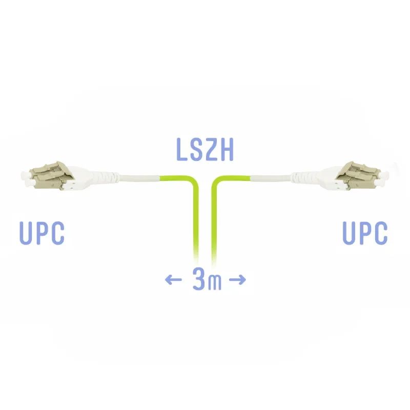 Патч-корд оптический  SNR-PC-LC/UPC-MM5-DPX-Uniboot-3m