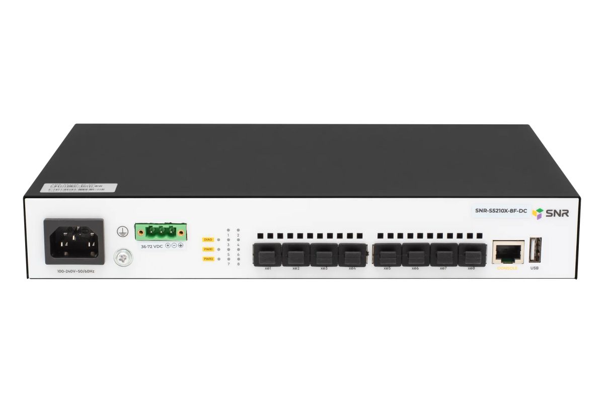 Коммутатор  SNR-S5210X-8F-DC