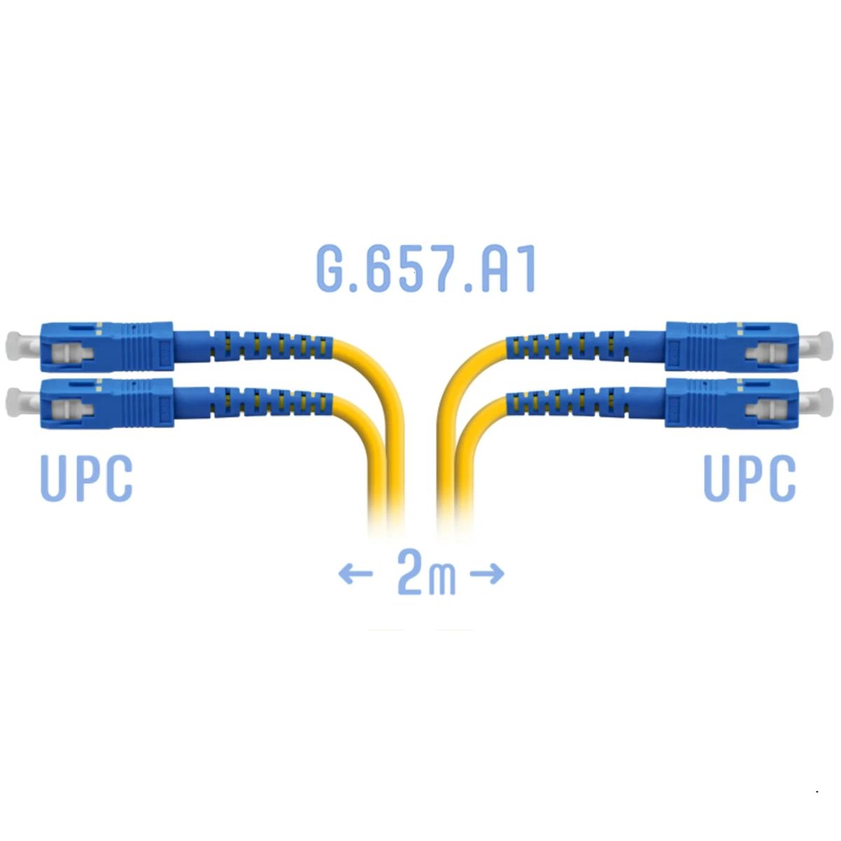 Патч-корд оптический  SNR-PC-SC/UPC-DPX-A-2m