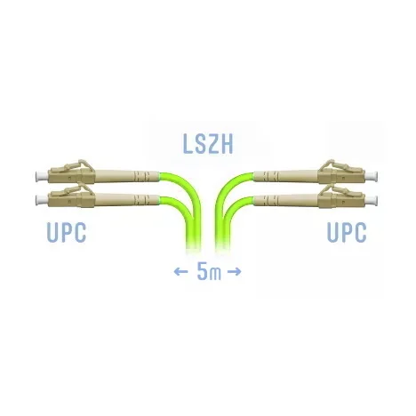 Патч-корд оптический  SNR-PC-LC/UPC-MM5-DPX-5m (2,0)