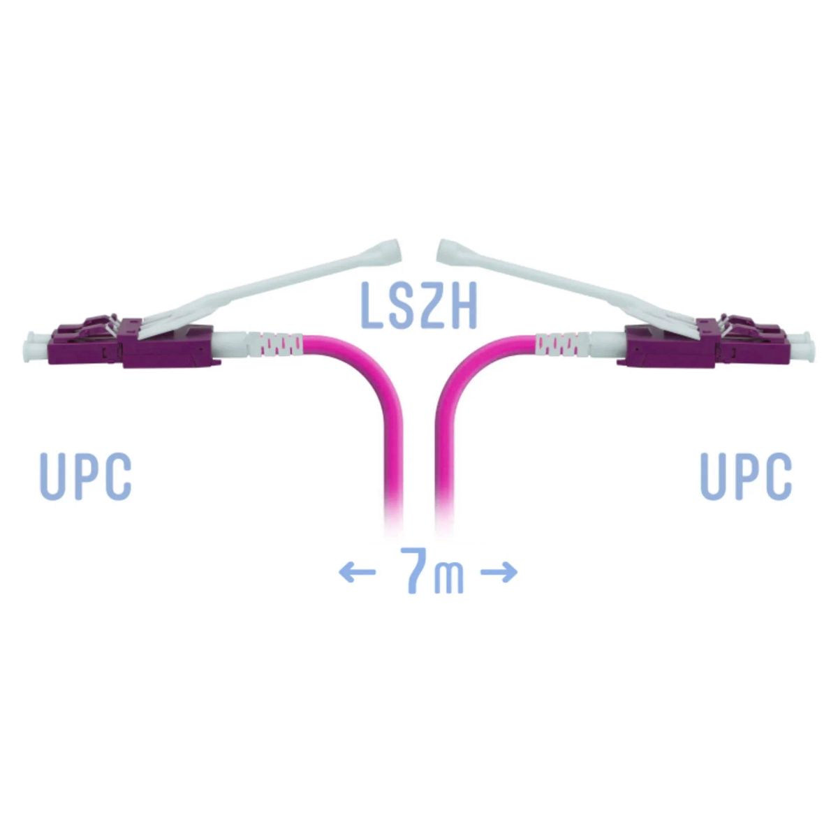 Патч-корд оптический  SNR-PC-LC/UPC-MM4-DPX-HD-7m (2,0)