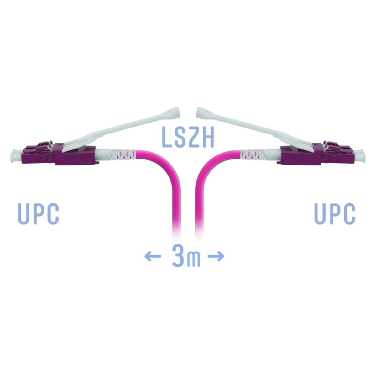 Патч-корд оптический  SNR-PC-LC/UPC-MM4-DPX-HD-3m (2,0)