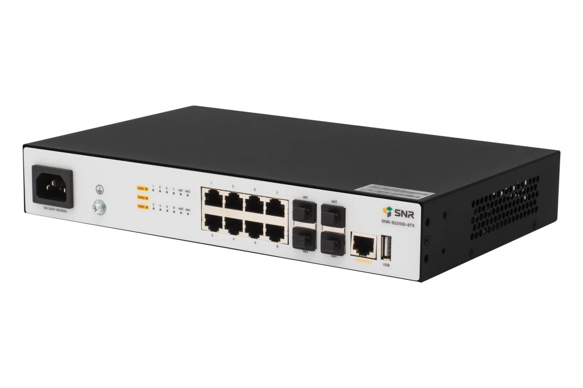 Коммутатор  SNR-S5210G-8TX-RPS
