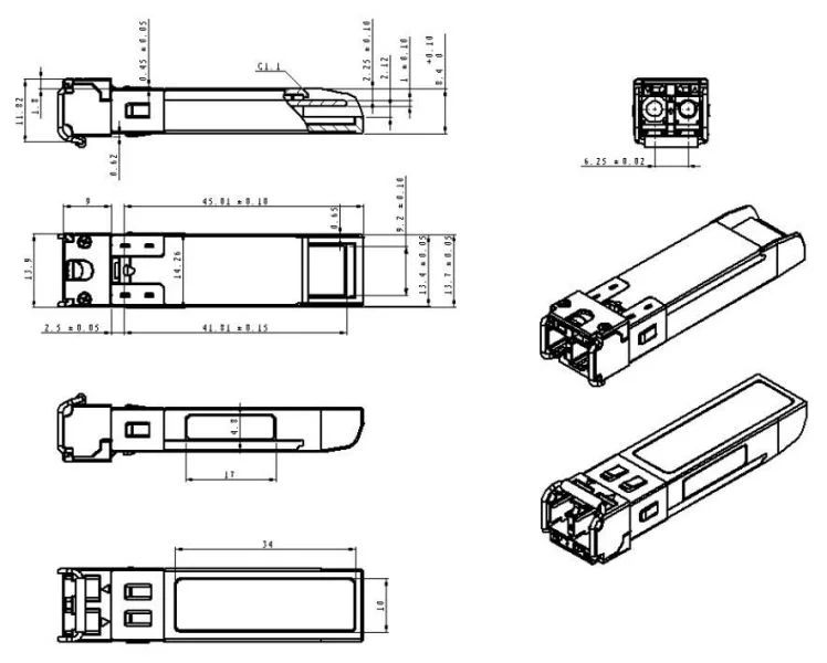 Трансивер  SNR-SFP2.5-C31-120