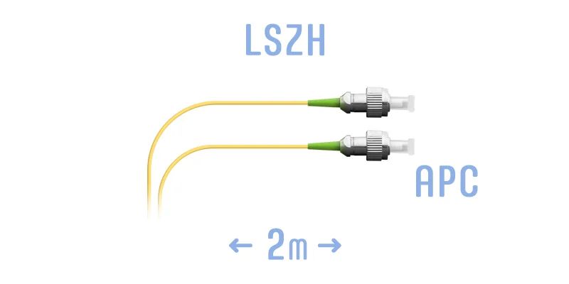 Патч-корд оптический  SNR-PC-FC/APC-2m (0.9)