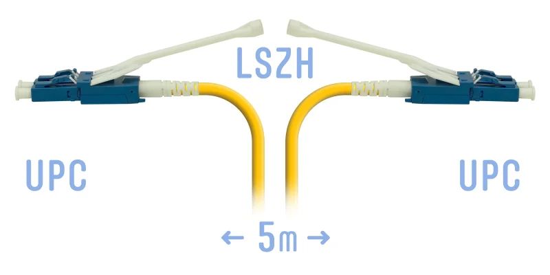 Патч-корд оптический  SNR-PC-LC/UPC-A-DPX-HD-5m
