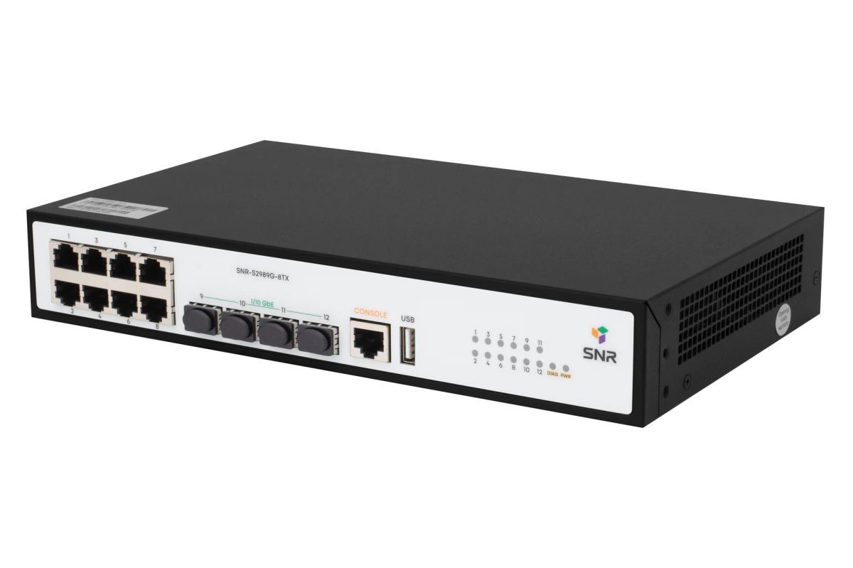 Коммутатор  SNR-S2989G-8TX