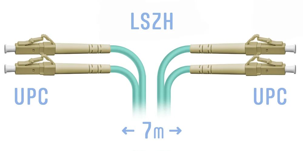 Патч-корд оптический  SNR-PC-LC/UPC-MM-DPX-7m