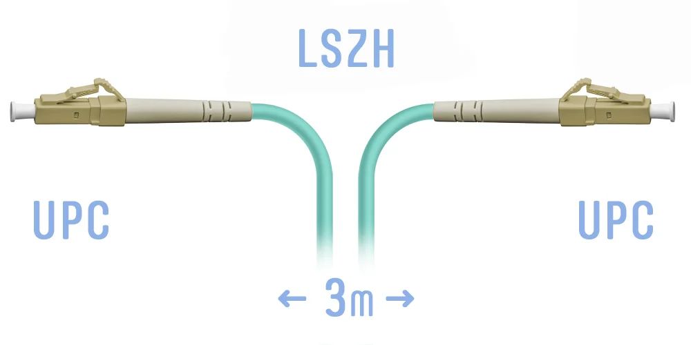 Патч-корд оптический  SNR-PC-LC/UPC-MM-3m