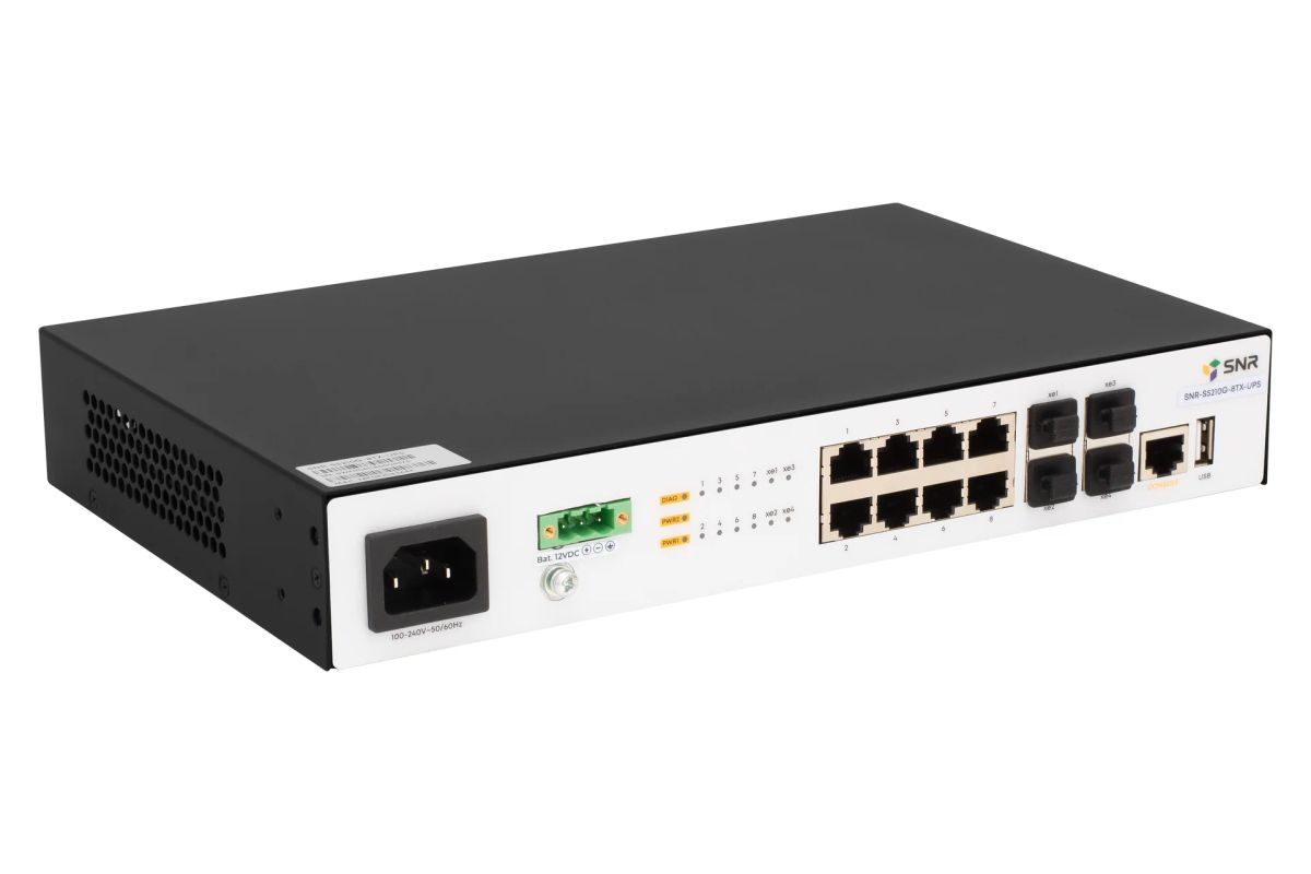 Коммутатор  SNR-S5210G-8TX-UPS