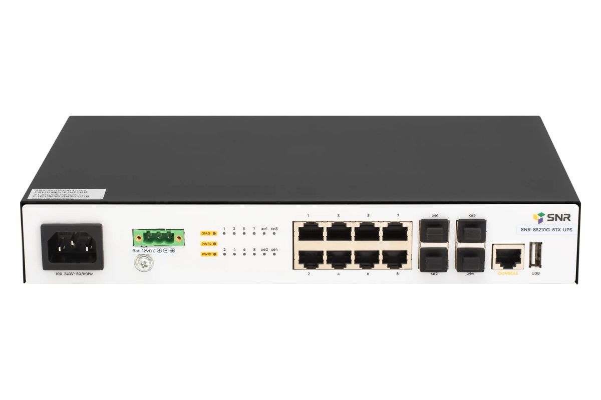 Коммутатор  SNR-S5210G-8TX-UPS