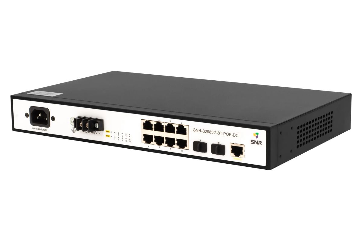 Коммутатор  SNR-S2985G-8T-POE-DC