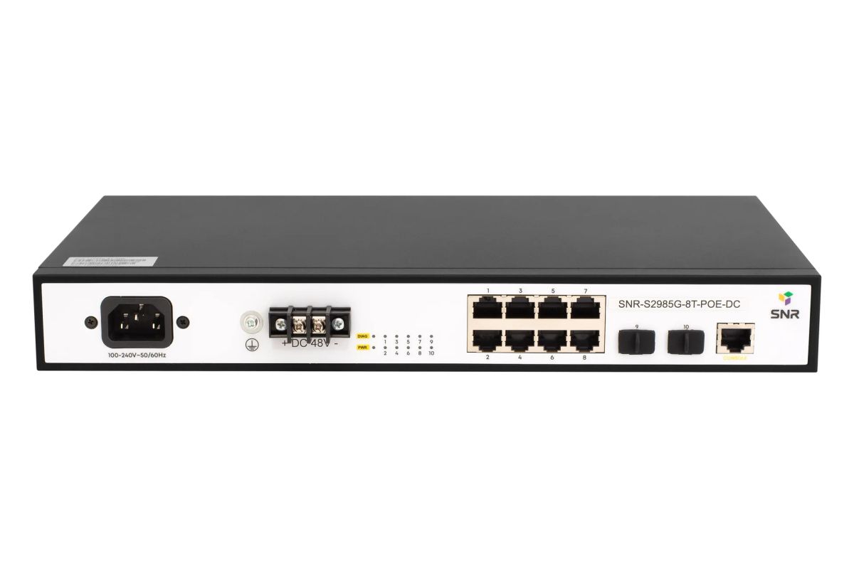 Коммутатор  SNR-S2985G-8T-POE-DC