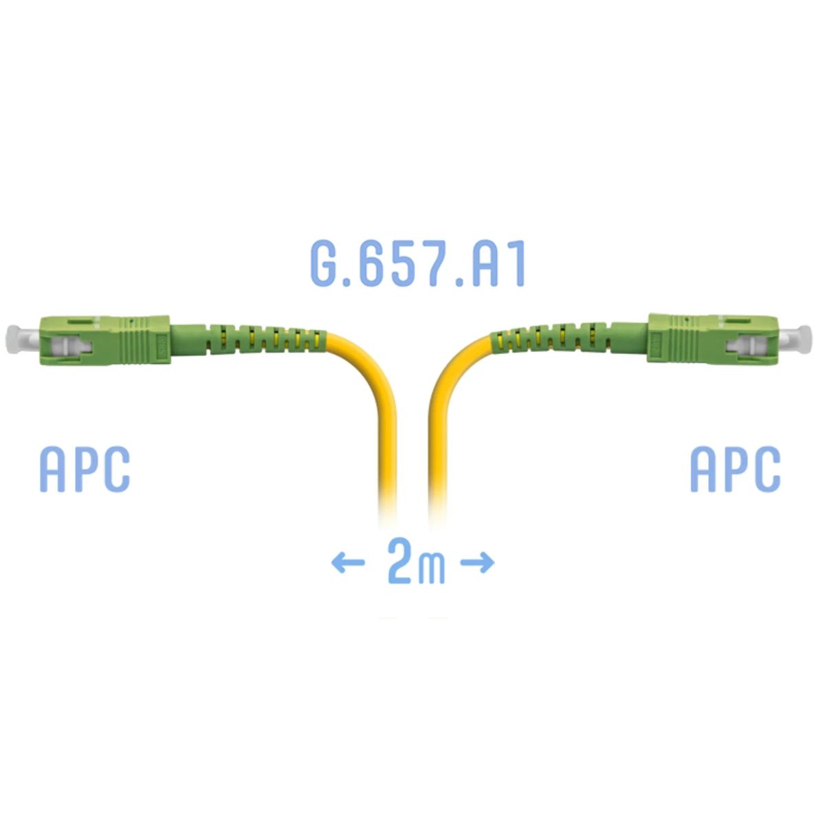 Патч-корд оптический  SNR-PC-SC/APC-A-2m