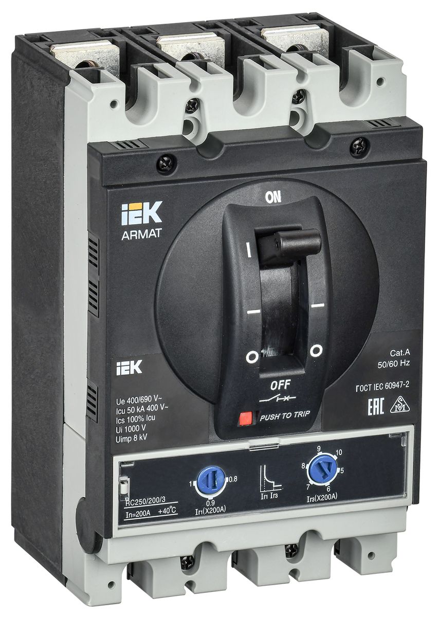 Выключатель автоматический  AR-MCCB-3G-050-0200A-ATUC