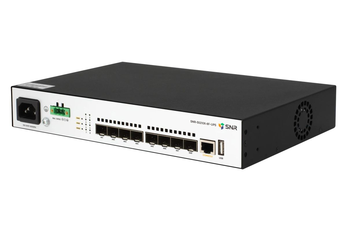 Коммутатор  SNR-S5210X-8F-UPS