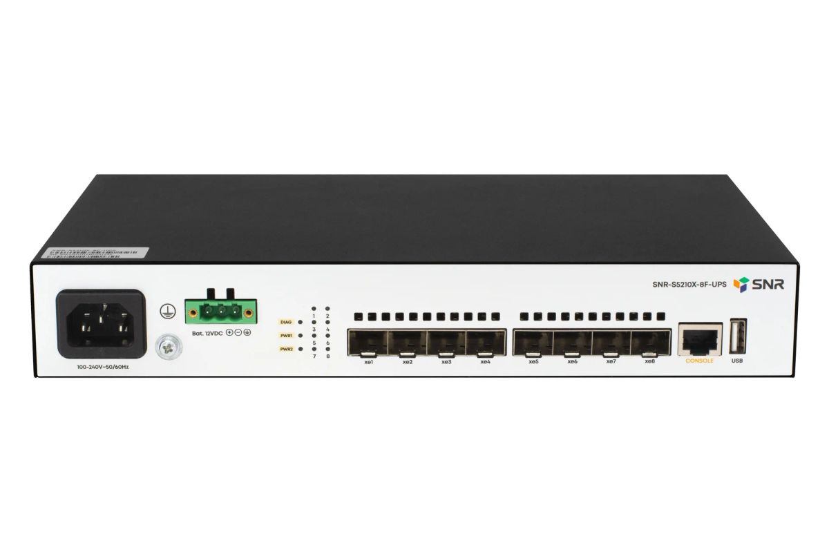 Коммутатор  SNR-S5210X-8F-UPS