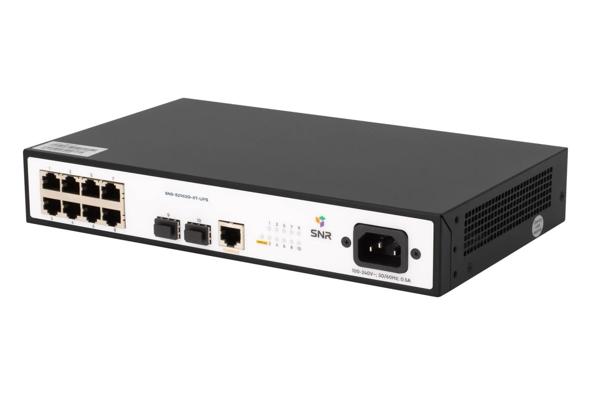 Коммутатор  SNR-S2982G-8T-UPS