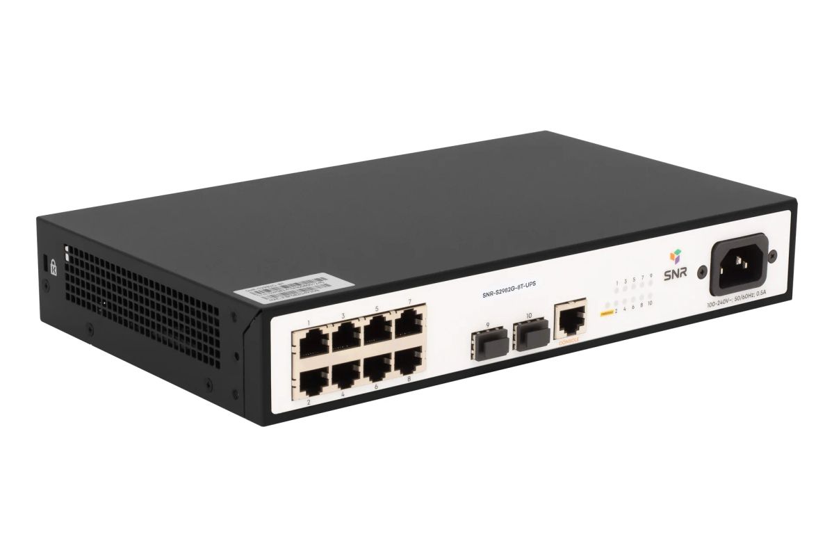 Коммутатор  SNR-S2982G-8T-UPS