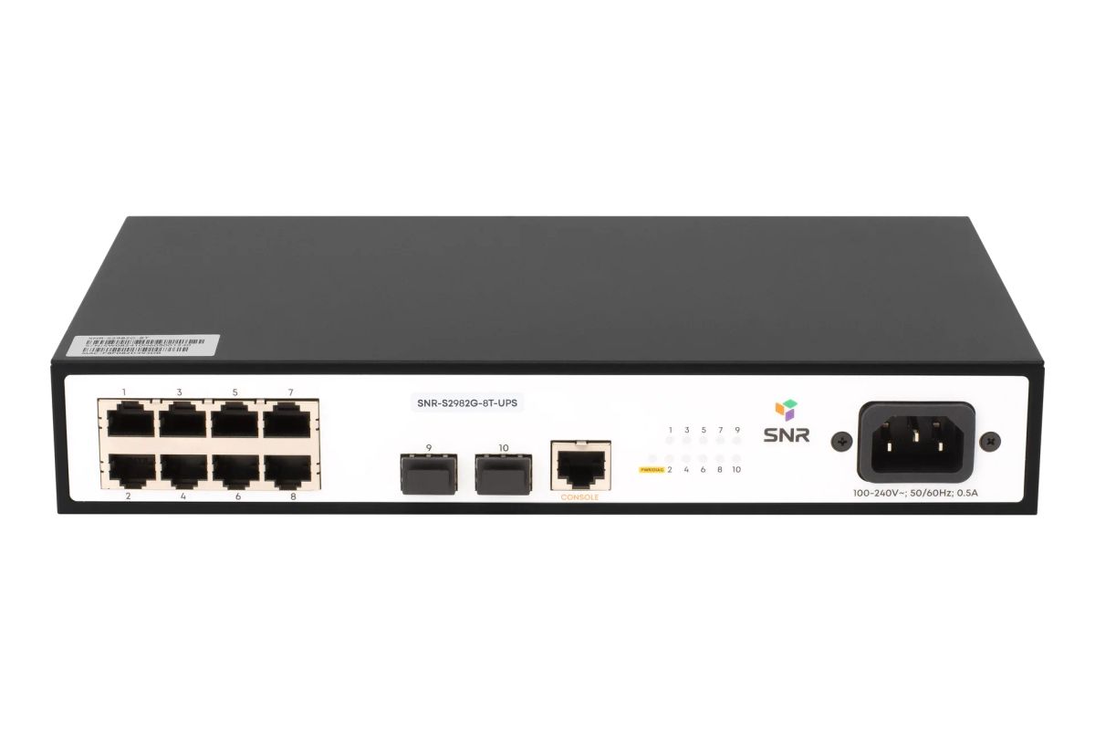 Коммутатор  SNR-S2982G-8T-UPS