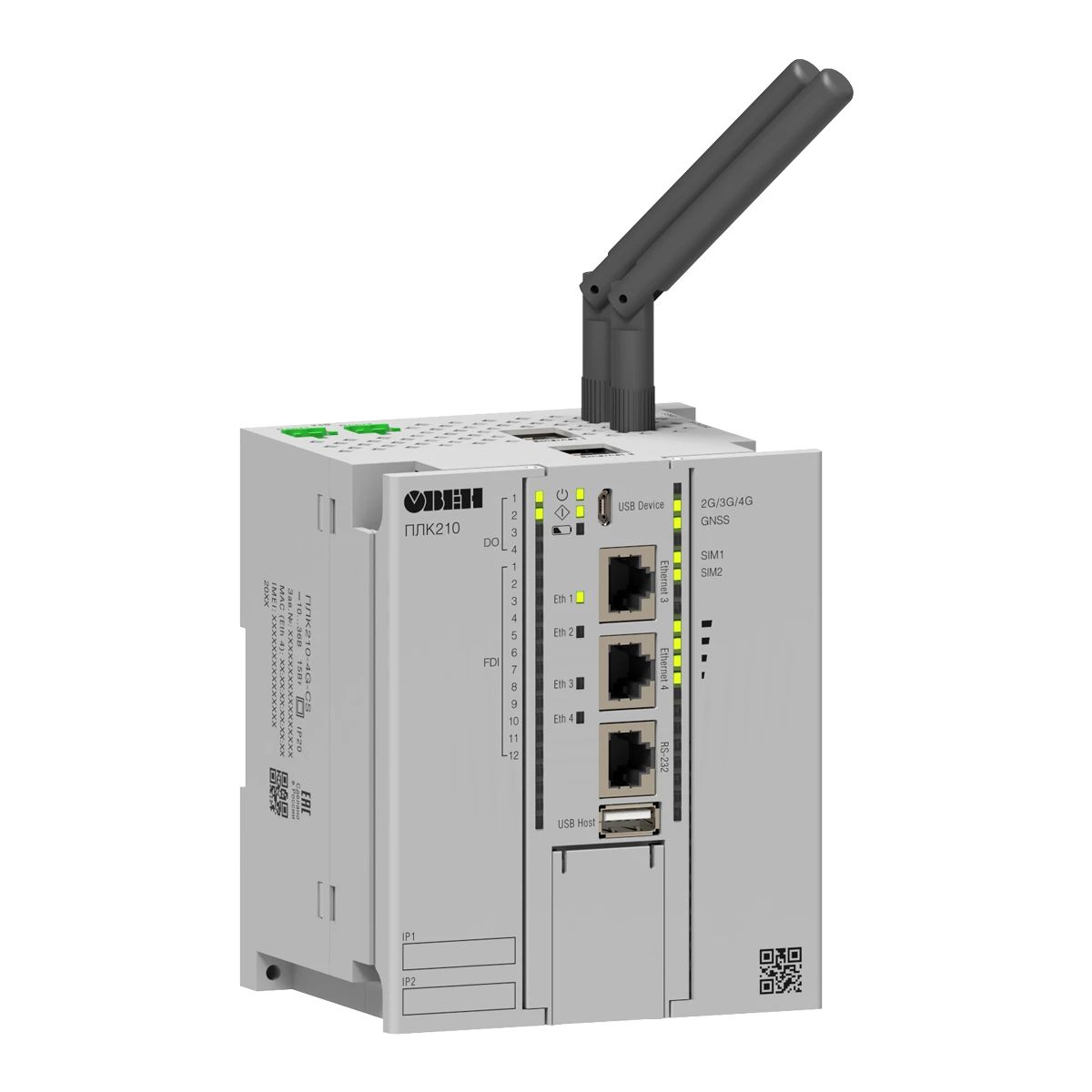 Контроллер логический ПЛК210-4G-CS 145176