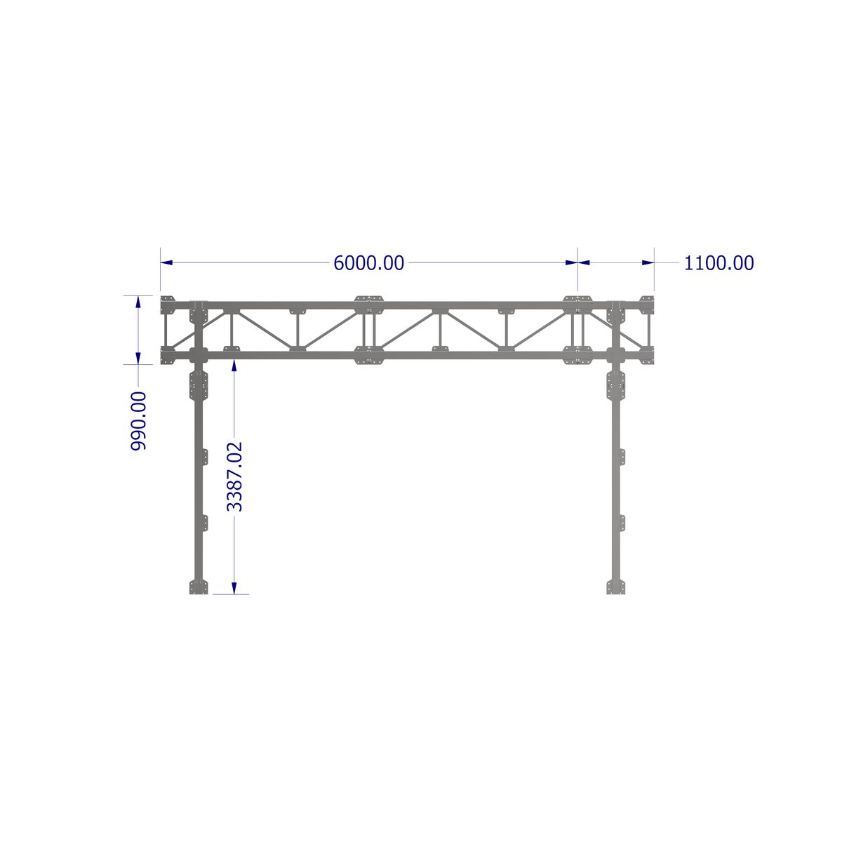 Секция эстакады KM-TR-OP-SVF-6000-4000-1 HD TR0196