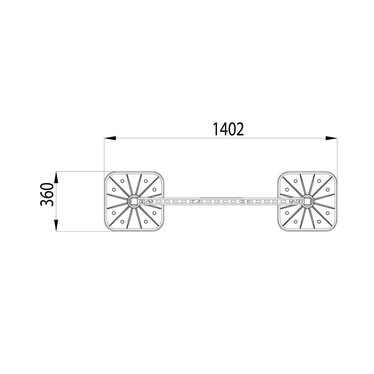 Опорная конструкция KM-TR-F-SSfTHP-DN250-2 HD TR0280