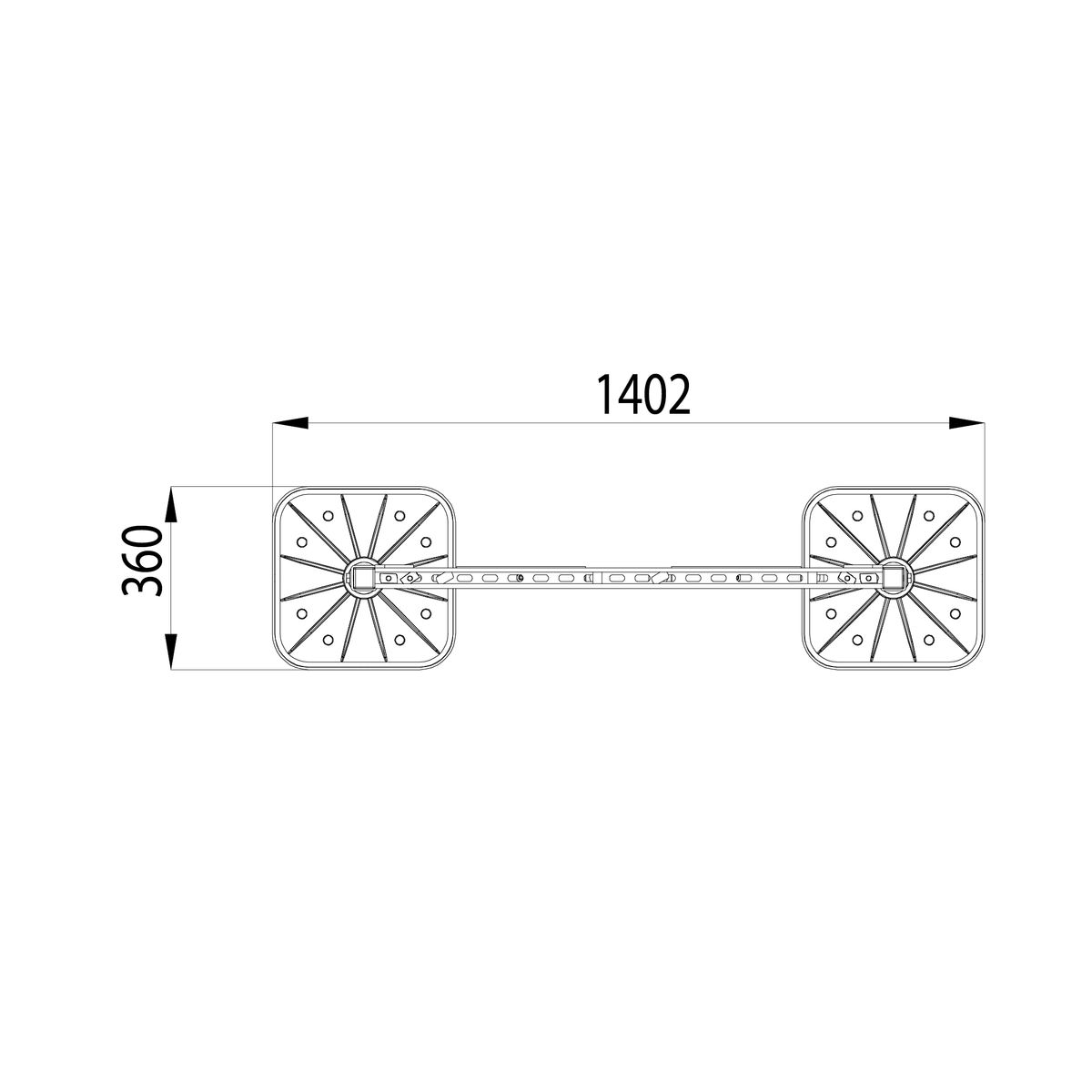 Опорная конструкция KM-TR-F-SSfTHP-DN250 HD TR0279