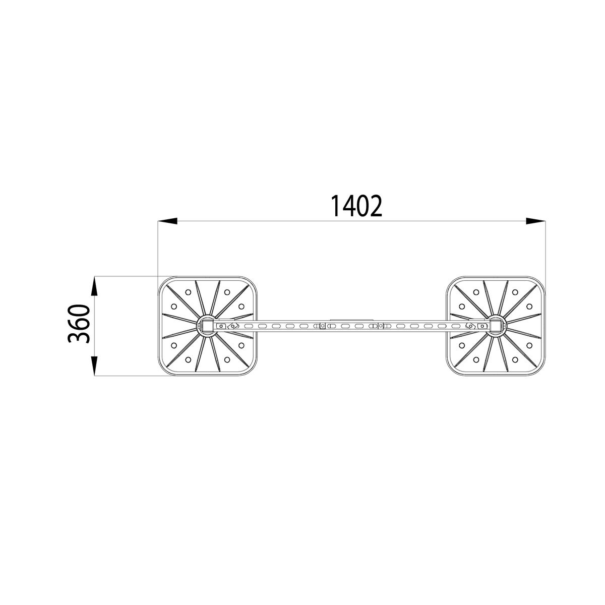 Опорная конструкция KM-TR-F-SSfTHP-DN150-2 HD TR0278