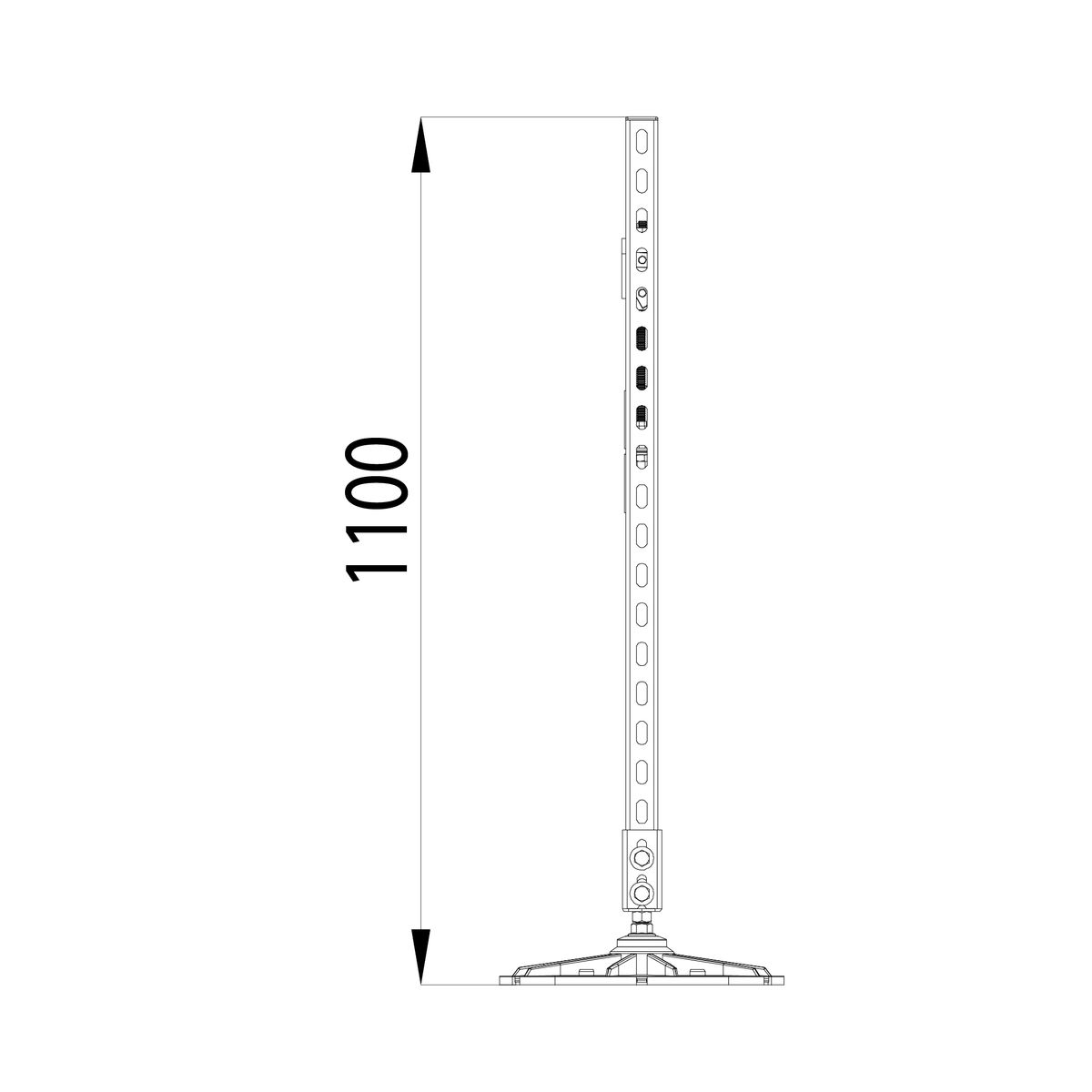 Опорная конструкция KM-TR-F-SSfTHP-DN150 HD TR0277