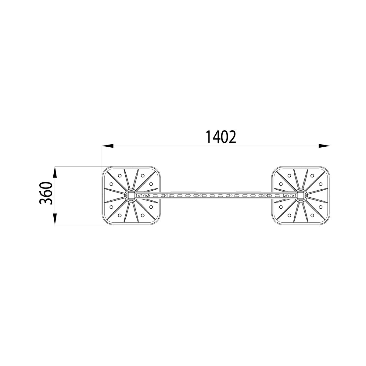 Опорная конструкция KM-TR-F-SSfTHP-DN150 HD TR0277