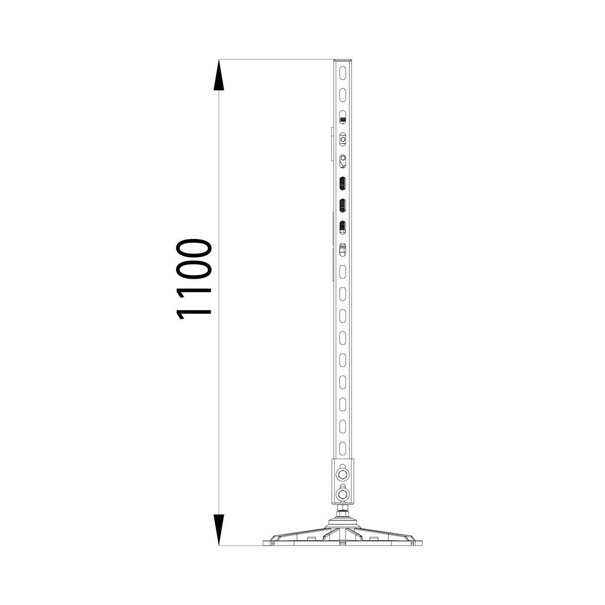 Опорная конструкция KM-TR-F-SSfHP-DN150 HD TR0275